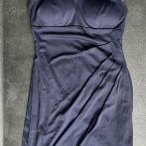 Xscape Strapless Midnight Blue Dress